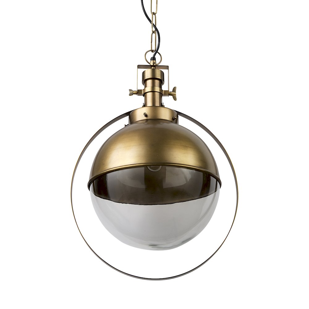 Leighton I 15x20 Gold Toned Metal Spherical Pendant Light. Picture 1