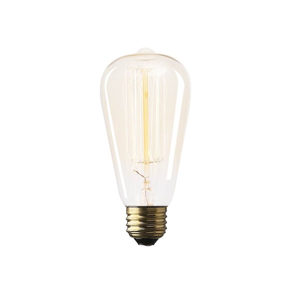 Filament Teardrop E26 40W 5.5"H Bulb. Picture 1