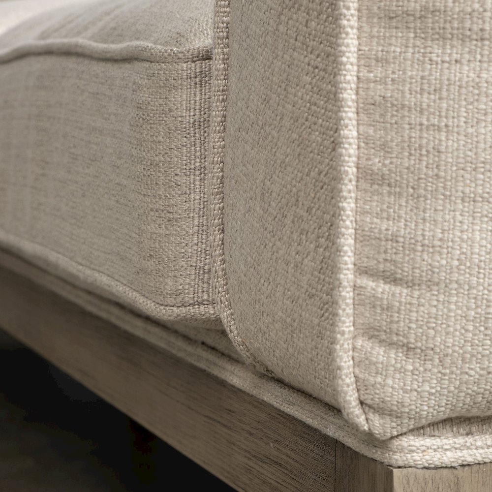 Denali IV 121" Beige Upholstered Wooden Frame Left Four Seater Sectional. Picture 9