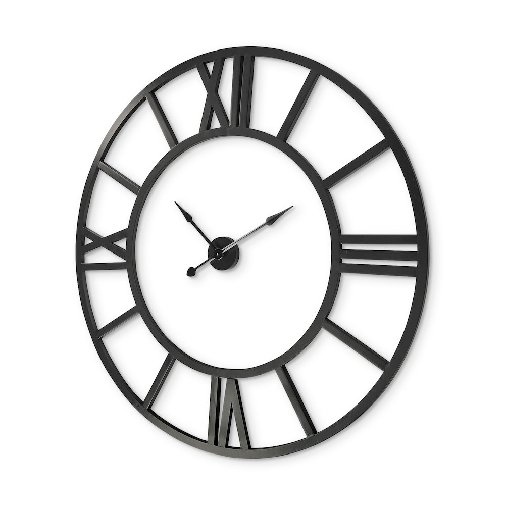 Stoke 54" Round Giant Oversized Industrial Wall Clock. Picture 1
