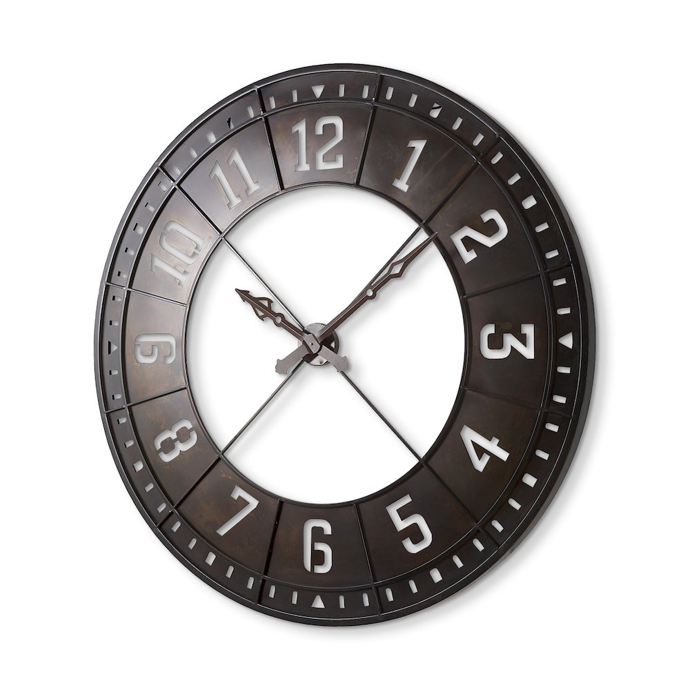 Newcastle 56.5" Giant Oversize Industrial Wall Clock. Picture 1