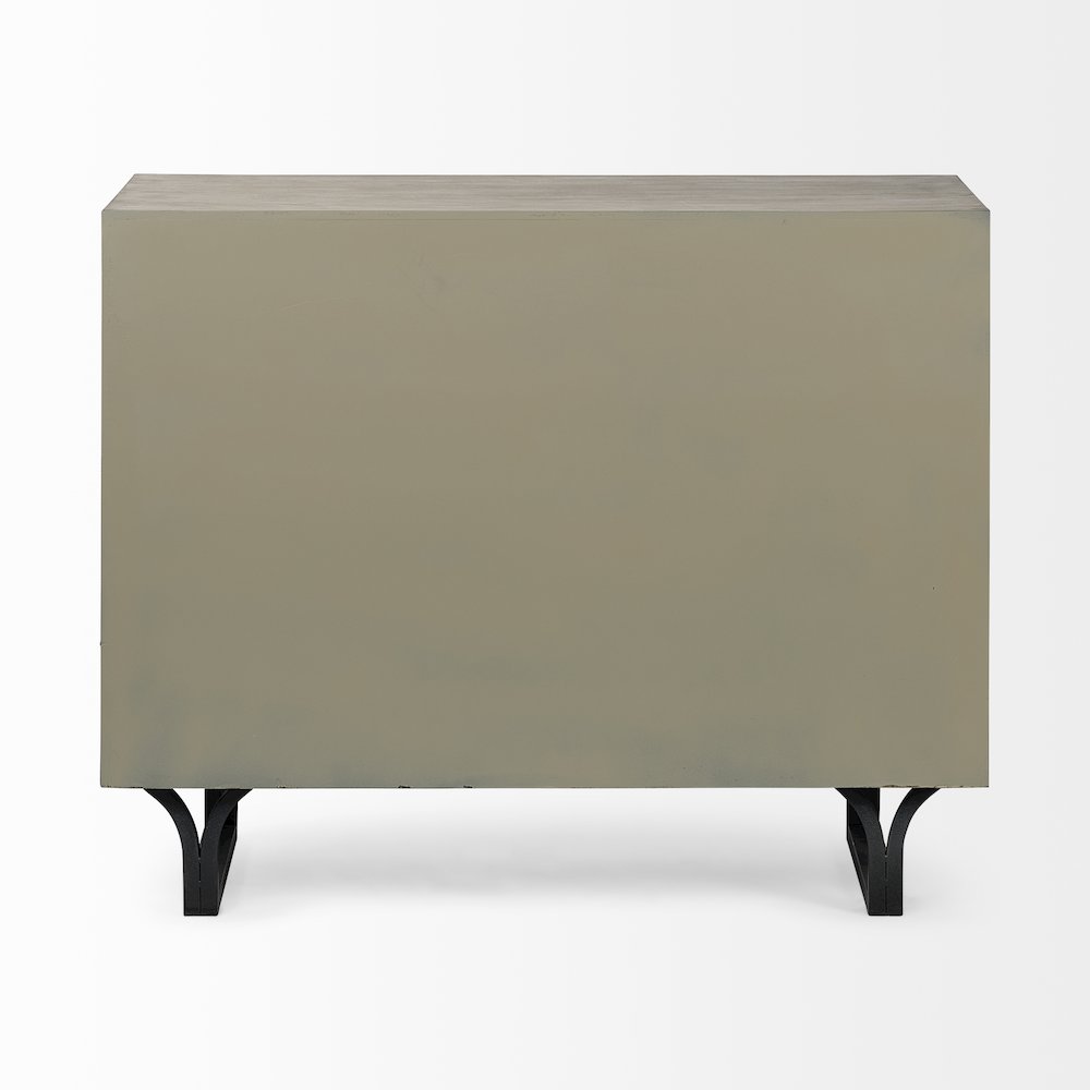 Giselle I 40L x 16W Light Brown Fir Veneer 3 Drawer Accent Cabinet. Picture 3