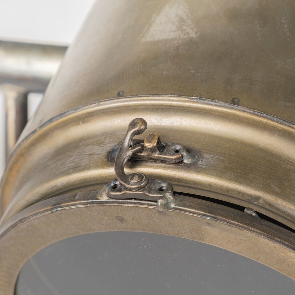 Debdou (61"H) Gold Metal Adjustable Cinema-Style Floor Lamp. Picture 6