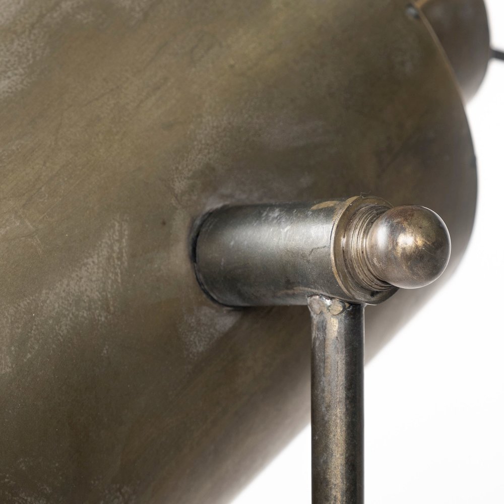 Debdou (61"H) Gold Metal Adjustable Cinema-Style Floor Lamp. Picture 9