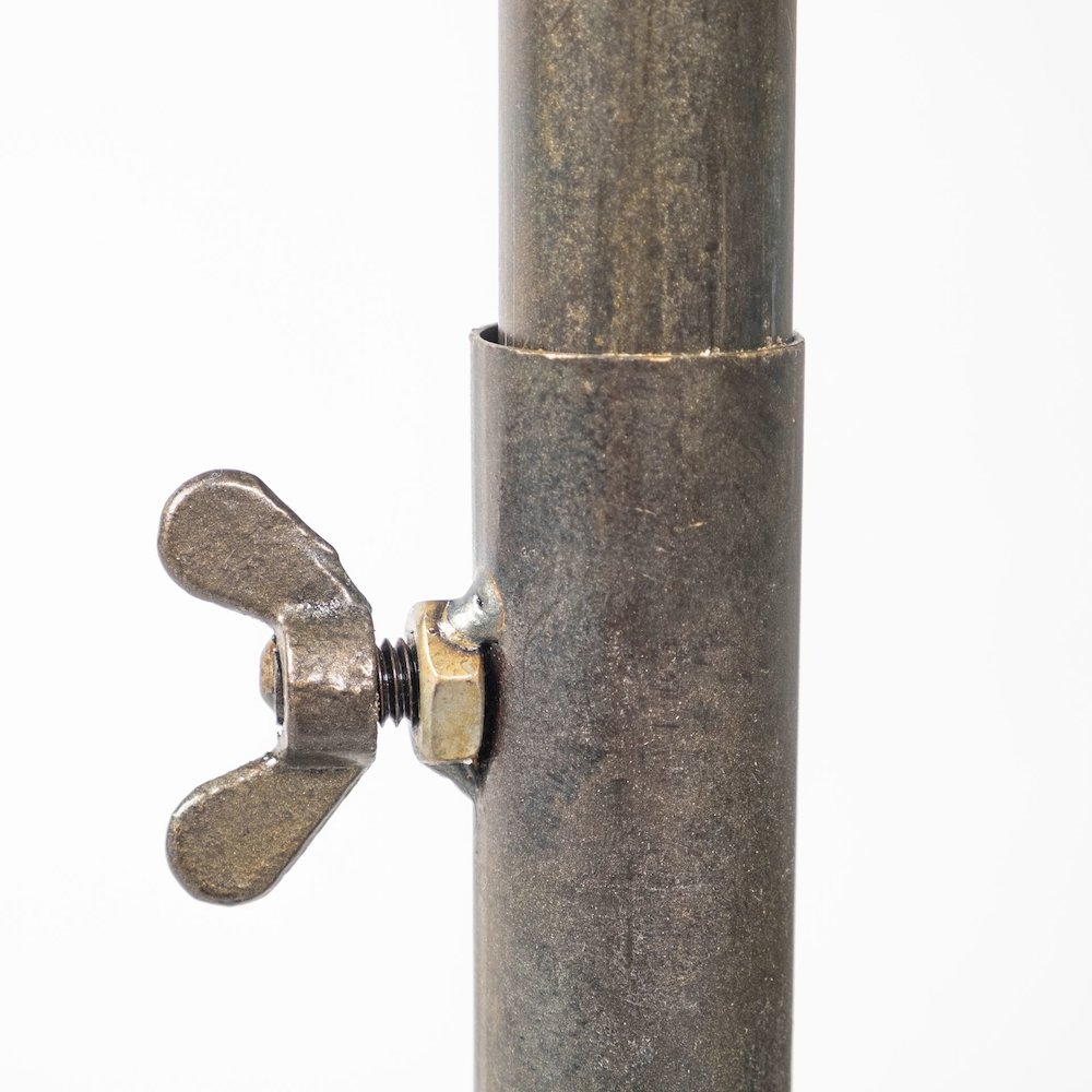 Debdou (61"H) Gold Metal Adjustable Cinema-Style Floor Lamp. Picture 11