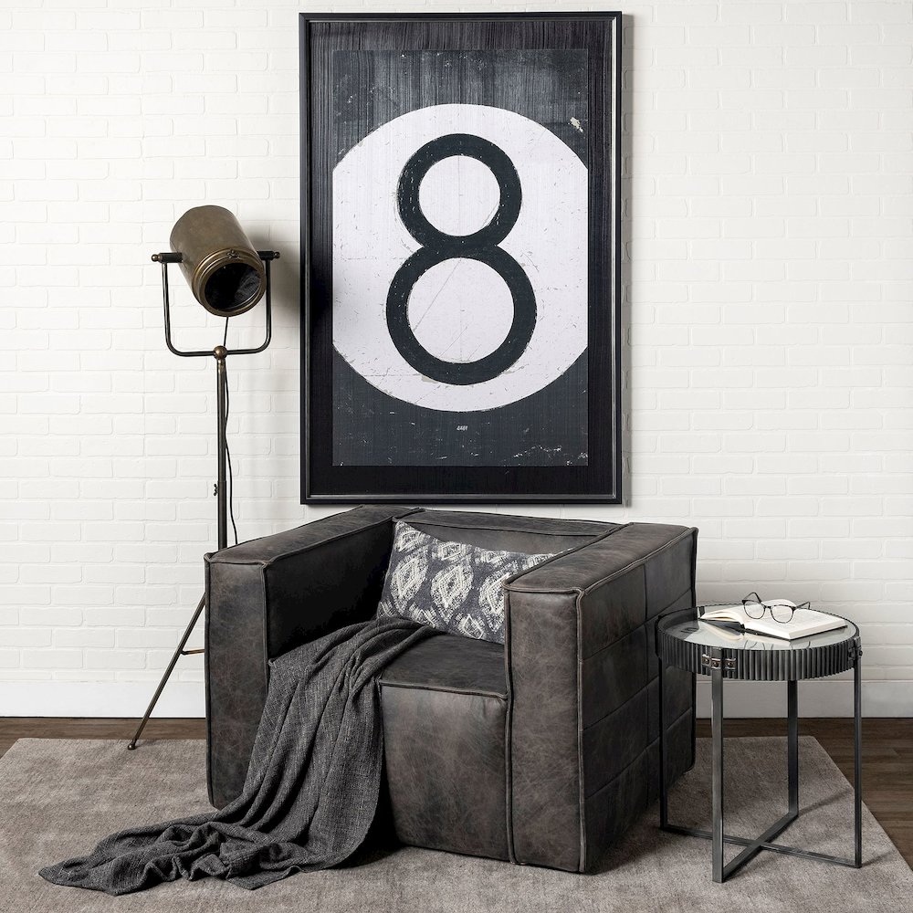 Debdou (61"H) Gold Metal Adjustable Cinema-Style Floor Lamp. Picture 12