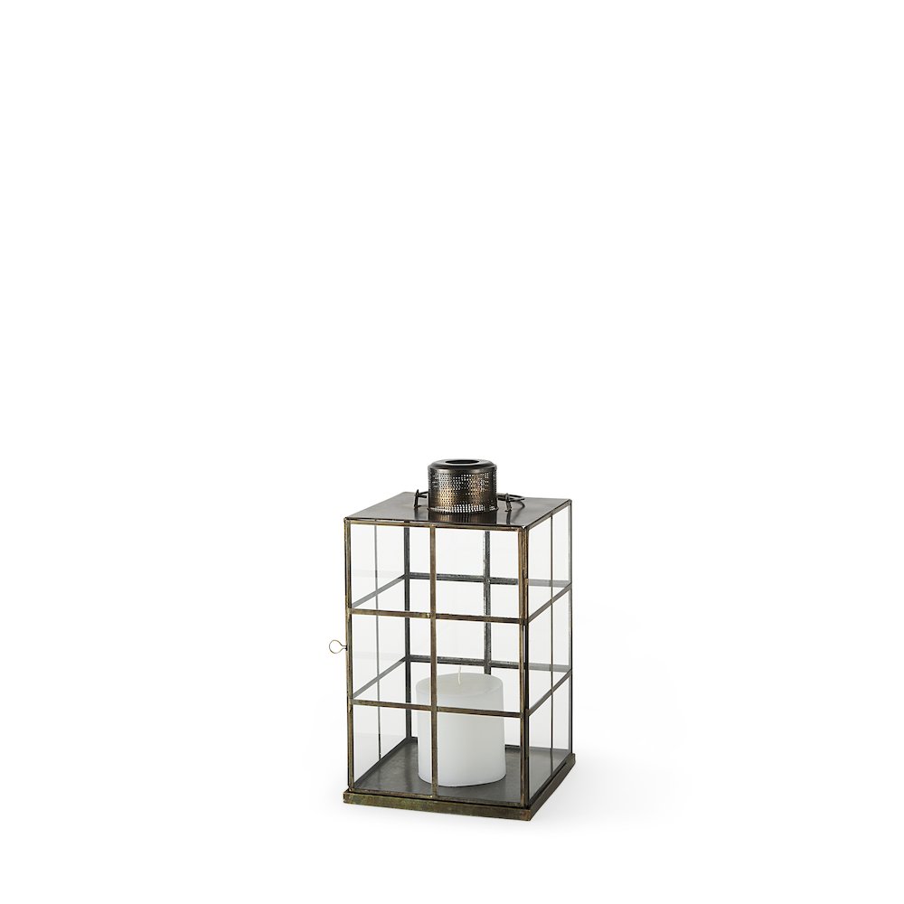 Grimwig (Small) 8L x 8W x 15H LANTERN W/SHEET BASE WITHOUT BEVEL. Picture 1