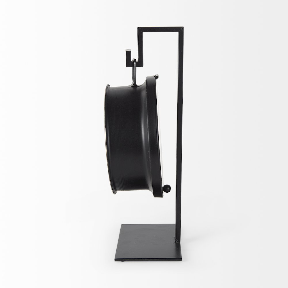 Taxz Metallic Brown Metal Hanging Table Clock. Picture 2