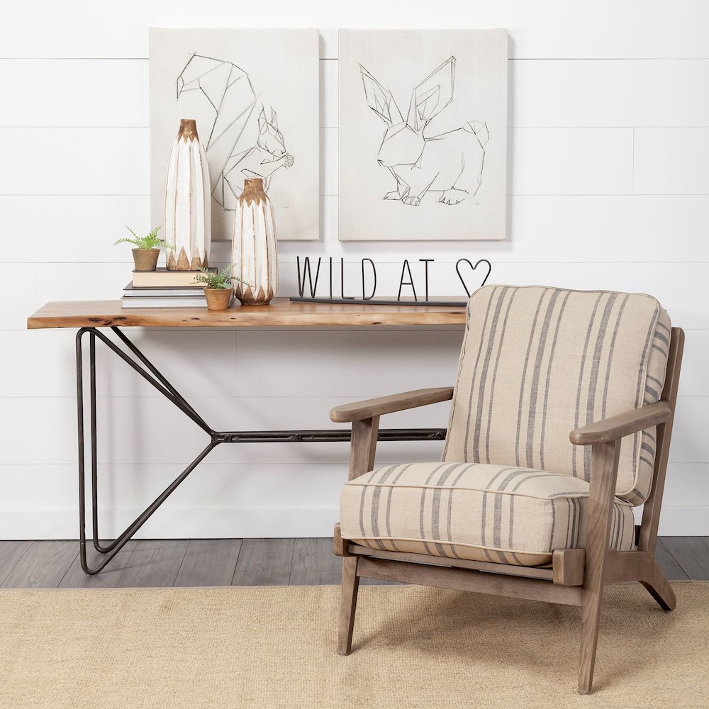 Wild at Heart 24L x 1W Black Metal Sign. Picture 4