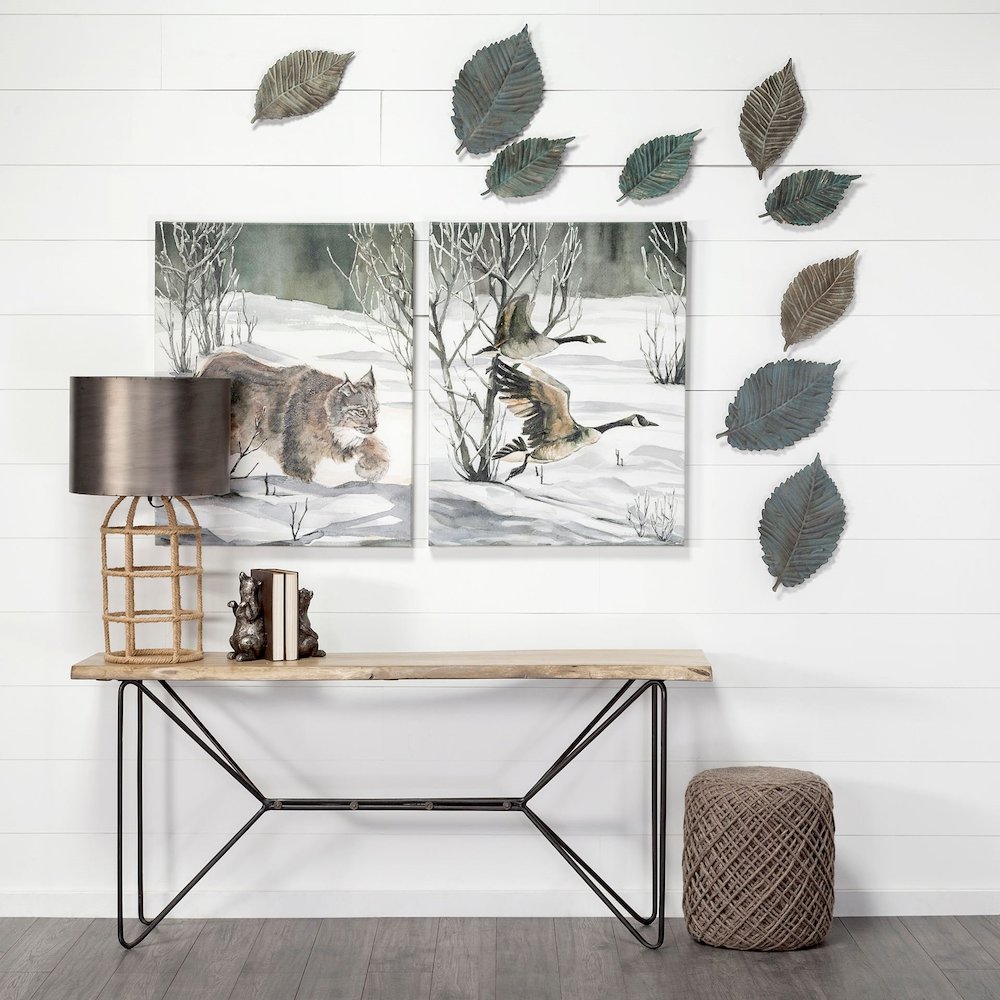Brattea 16H Large Metal Leaf Wall Art. Picture 7