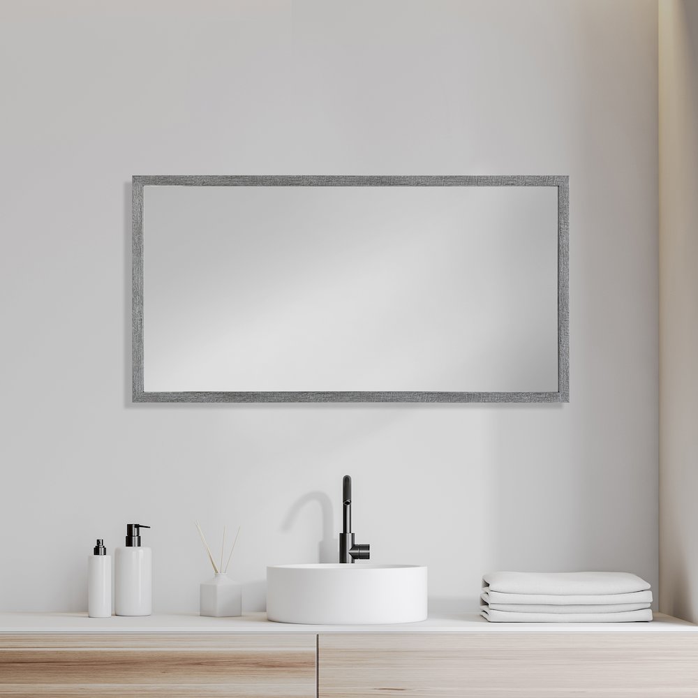 Bristol Grey Plain 3Mil Mirror 20 x 40. Picture 2