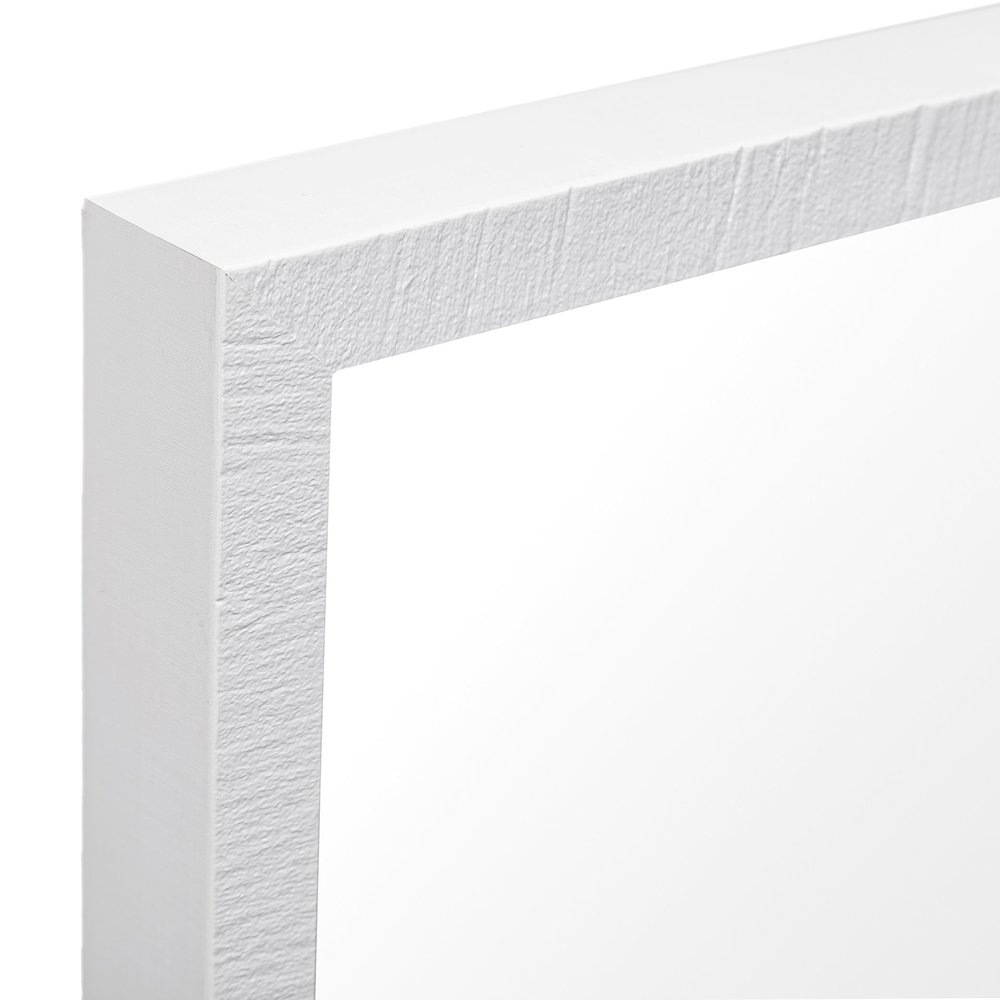 Bristol White 20x24 Faux Wood Frame Bathroom Vanity Mirror. Picture 3