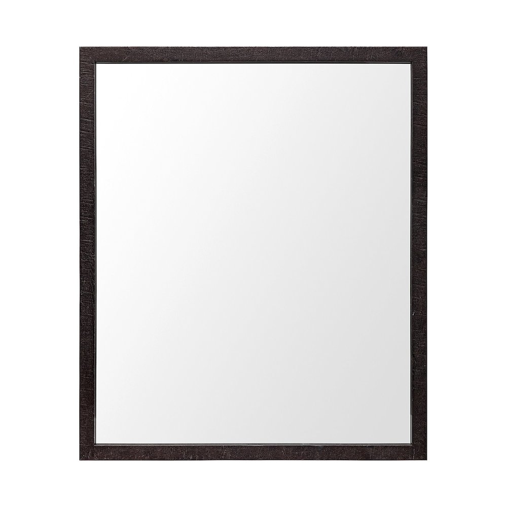 Bristol Espresso 20x24 Faux Wood Frame Bathroom Vanity Mirror. Picture 1