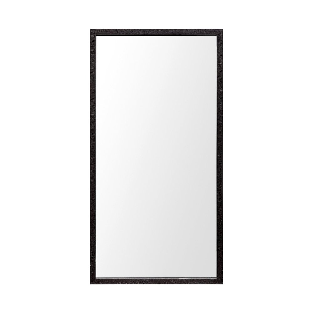 Bristol Espresso 20x40 Faux Wood Frame Bathroom Vanity Mirror. Picture 1