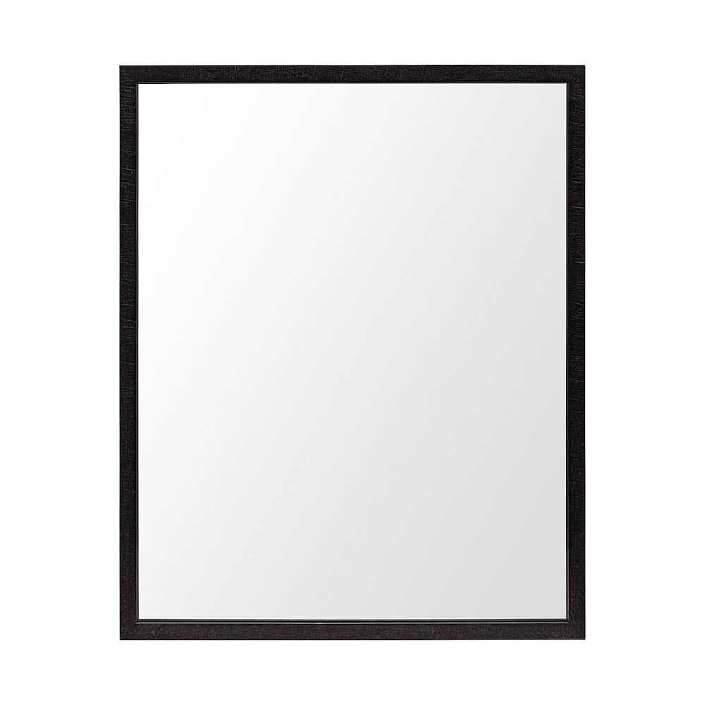 Bristol Espresso 24x30 Faux Wood Frame Bathroom Vanity Mirror. Picture 1