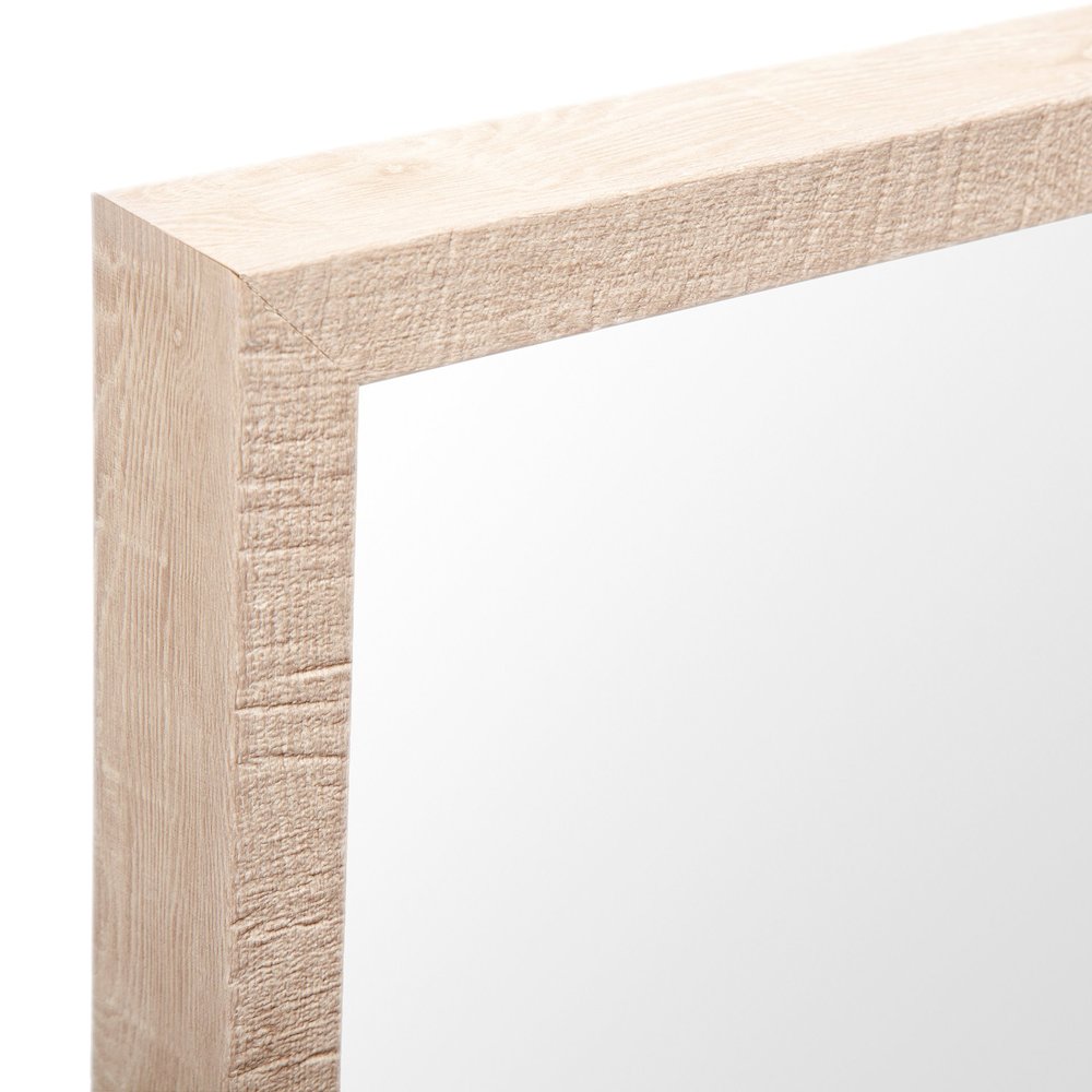 Bristol Tan 24x30" Faux Wood Frame Bathroom Vanity Mirror. Picture 3