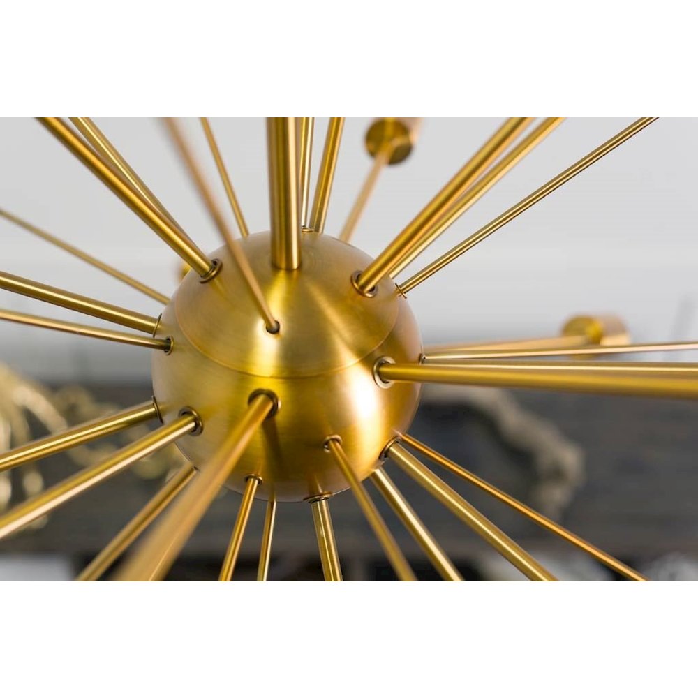 Edisonna II (38"D) Gold Sputnik Twenty Bulb Chandelier. Picture 3