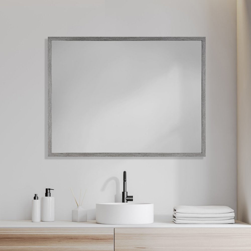 Bristol Grey Plain 3Mil Mirror 30 x 40. Picture 2
