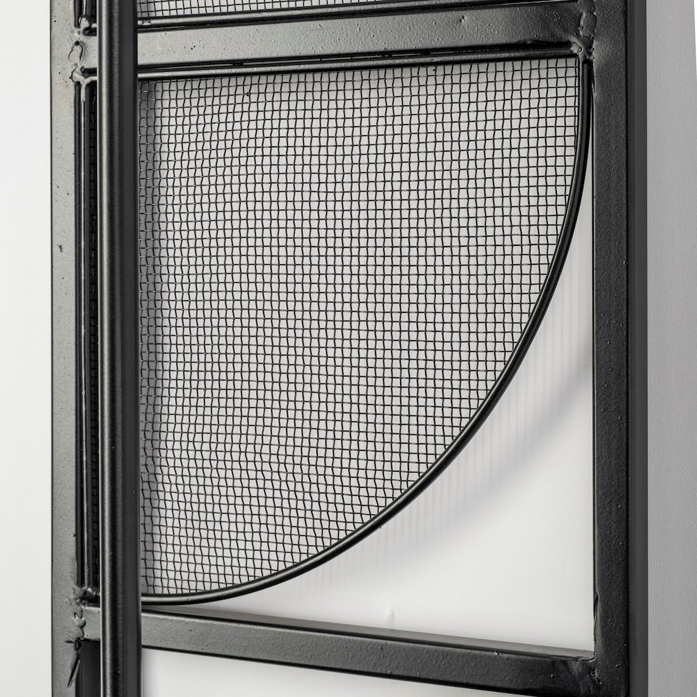 Navin 10x46.5 Black Metal Body White Fabric Shade Rectangular Wall Sconce. Picture 8