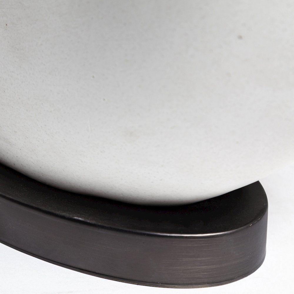 Celtica (26.8"H) White Resin Ring-Shaped Base Table Lamp. Picture 4