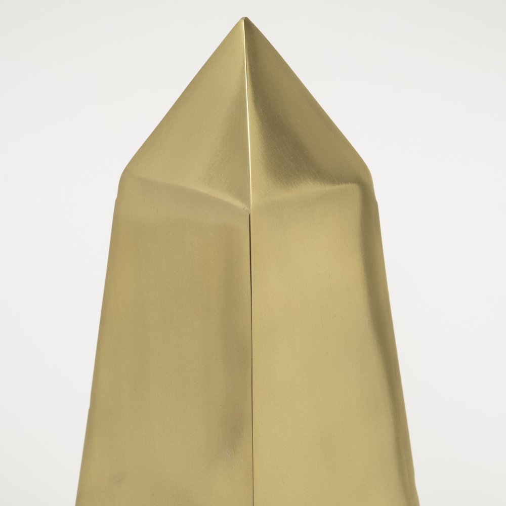 Giza (Set of 2) 4L x 4W Gold Elongated Pyramids. Picture 4