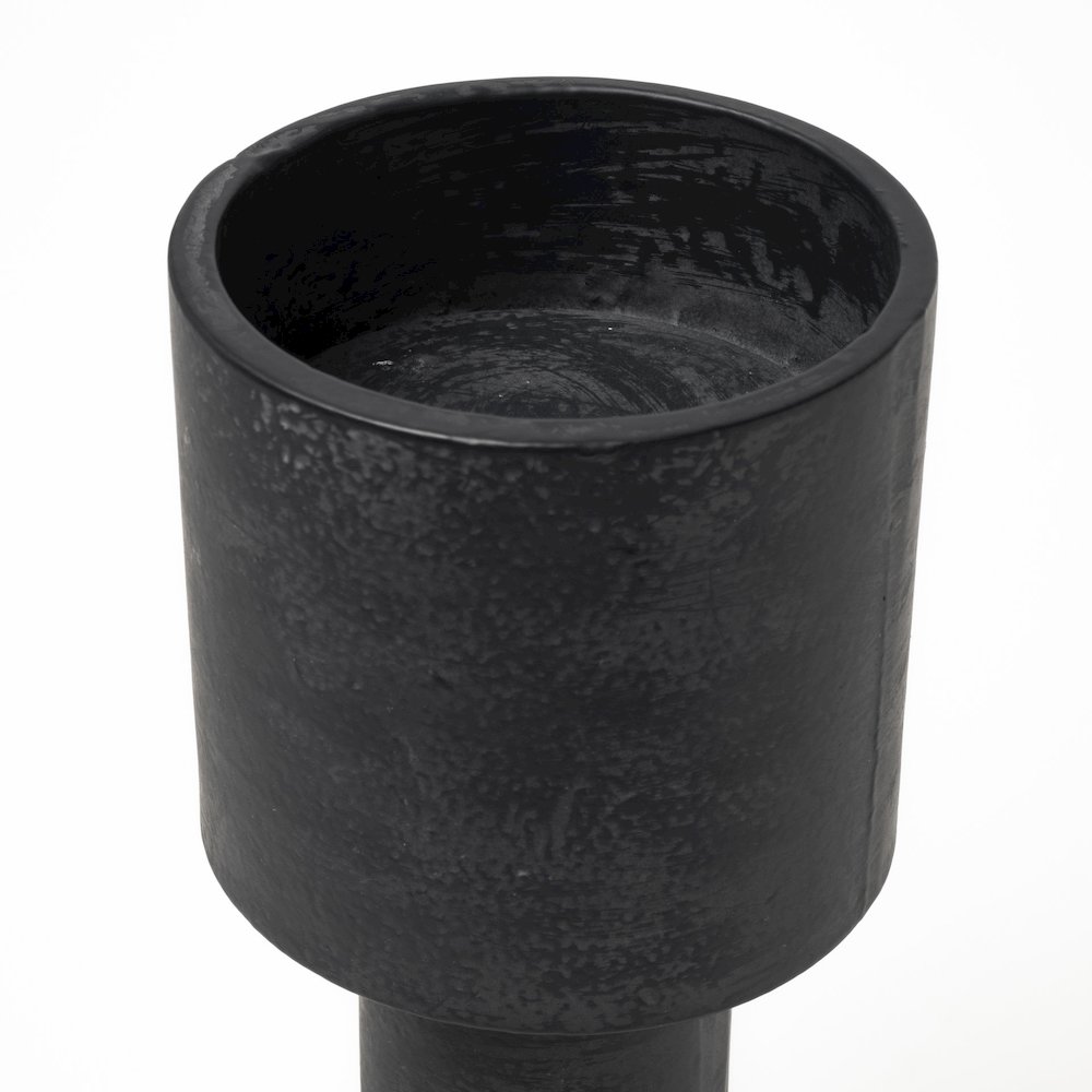Bolton I 3.9L x 3.9W x 10.6H Black Metal Table Candle Holders. Picture 7