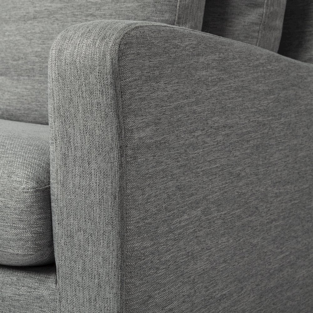 Denly I38 X 38.25 X 34.5 Castlerock Gray Slipcover Upholstered Arm Chair. Picture 5