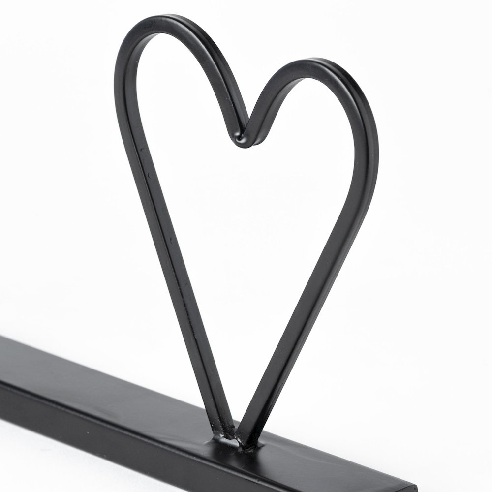 Wild at Heart 24L x 1W Black Metal Sign. Picture 3