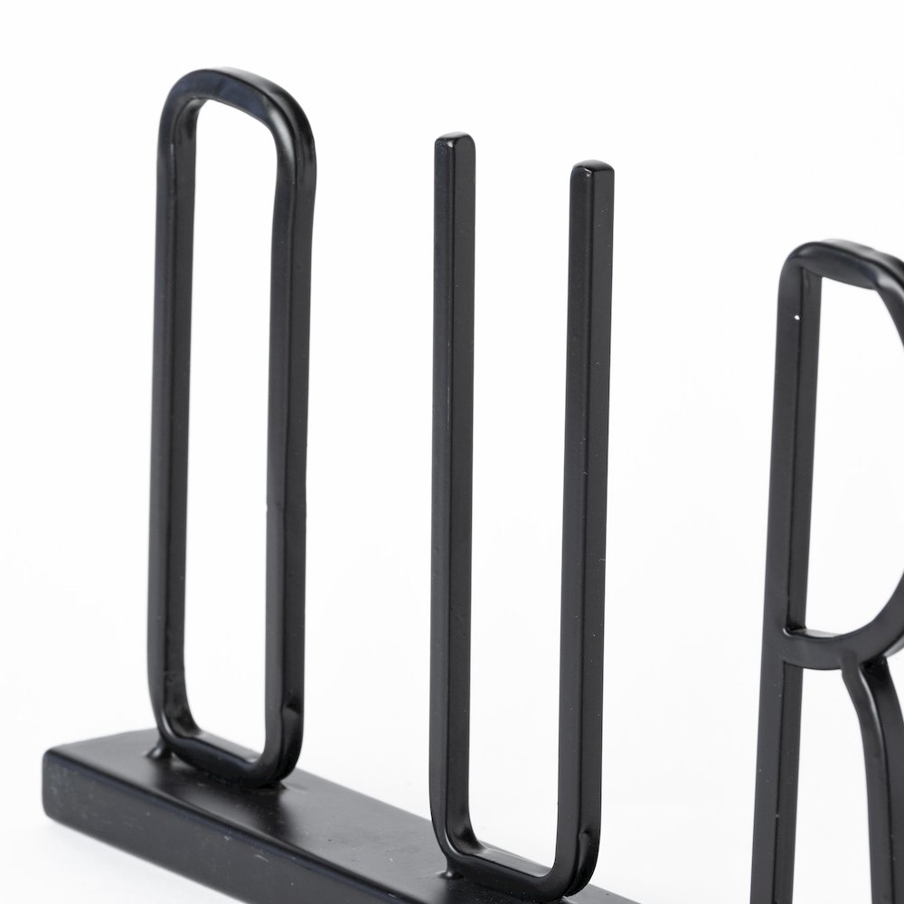 Our Nest 24L x 1W Black Metal Sign. Picture 3