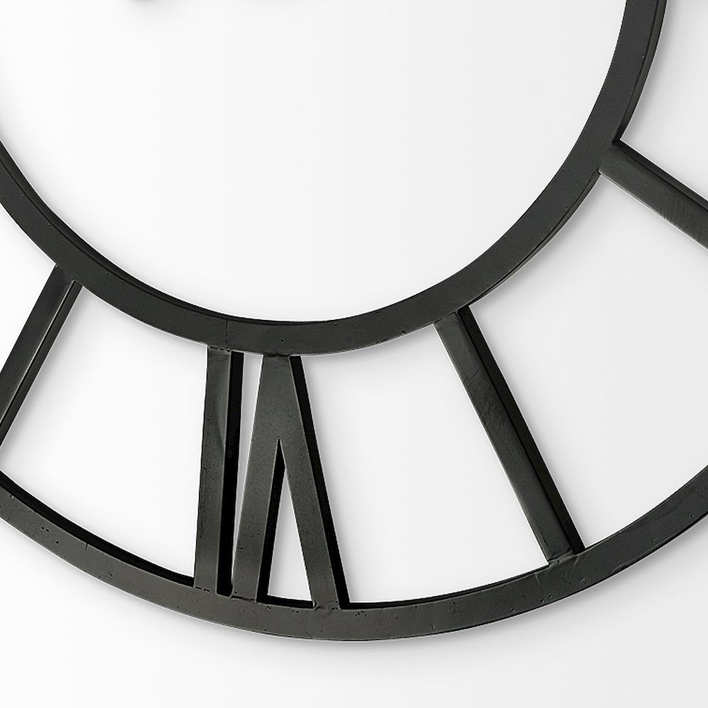 Stoke 54" Round Giant Oversized Industrial Wall Clock. Picture 4