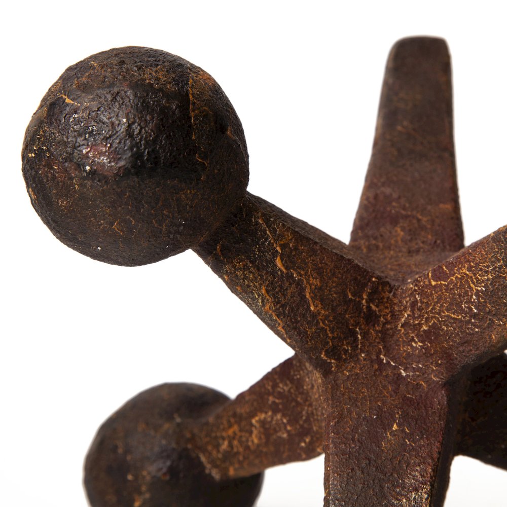Jax Set of 3 8L x 7W Cast Iron Metal Jacks. Picture 5