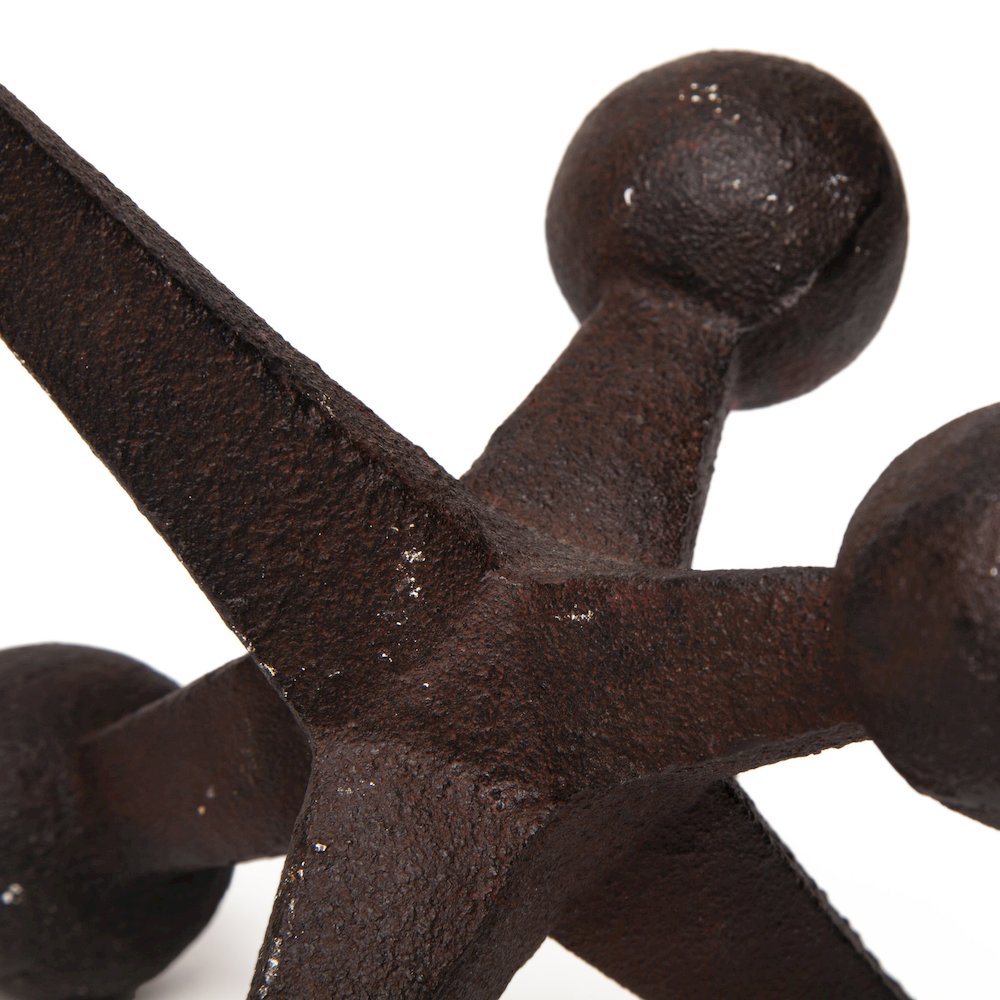 Jax Set of 3 8L x 7W Cast Iron Metal Jacks. Picture 7