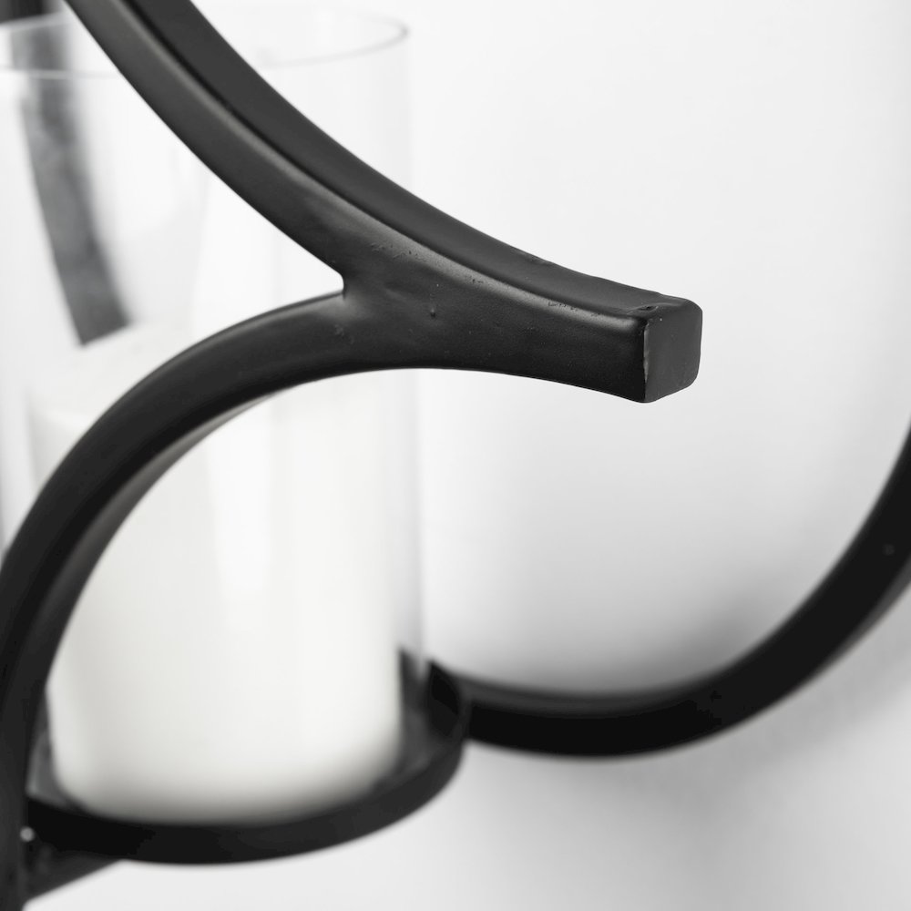 Lyra I Black Wall Candle Holder. Picture 3