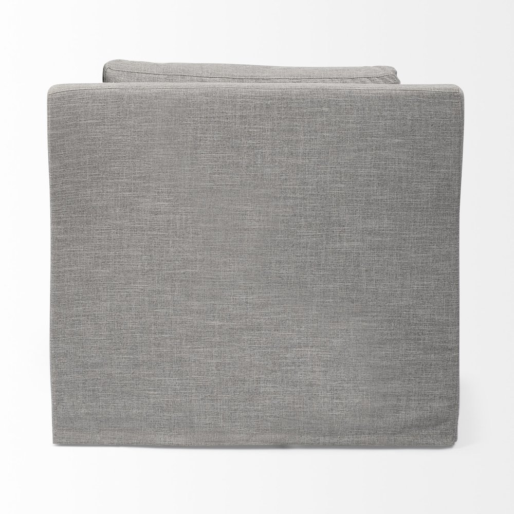 Denly III 38 X 38.25 X 34.5 Flint Gray Slipcover Upholstered Arm Chair. Picture 3