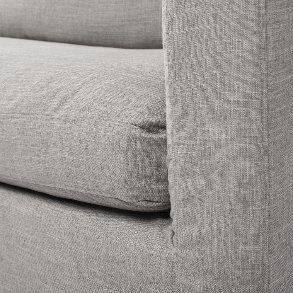 Denly III 38 X 38.25 X 34.5 Flint Gray Slipcover Upholstered Arm Chair. Picture 5