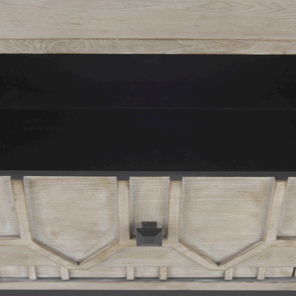 Genevieve II Light Brown Fir Veneer 9 Drawer Sideboard. Picture 7