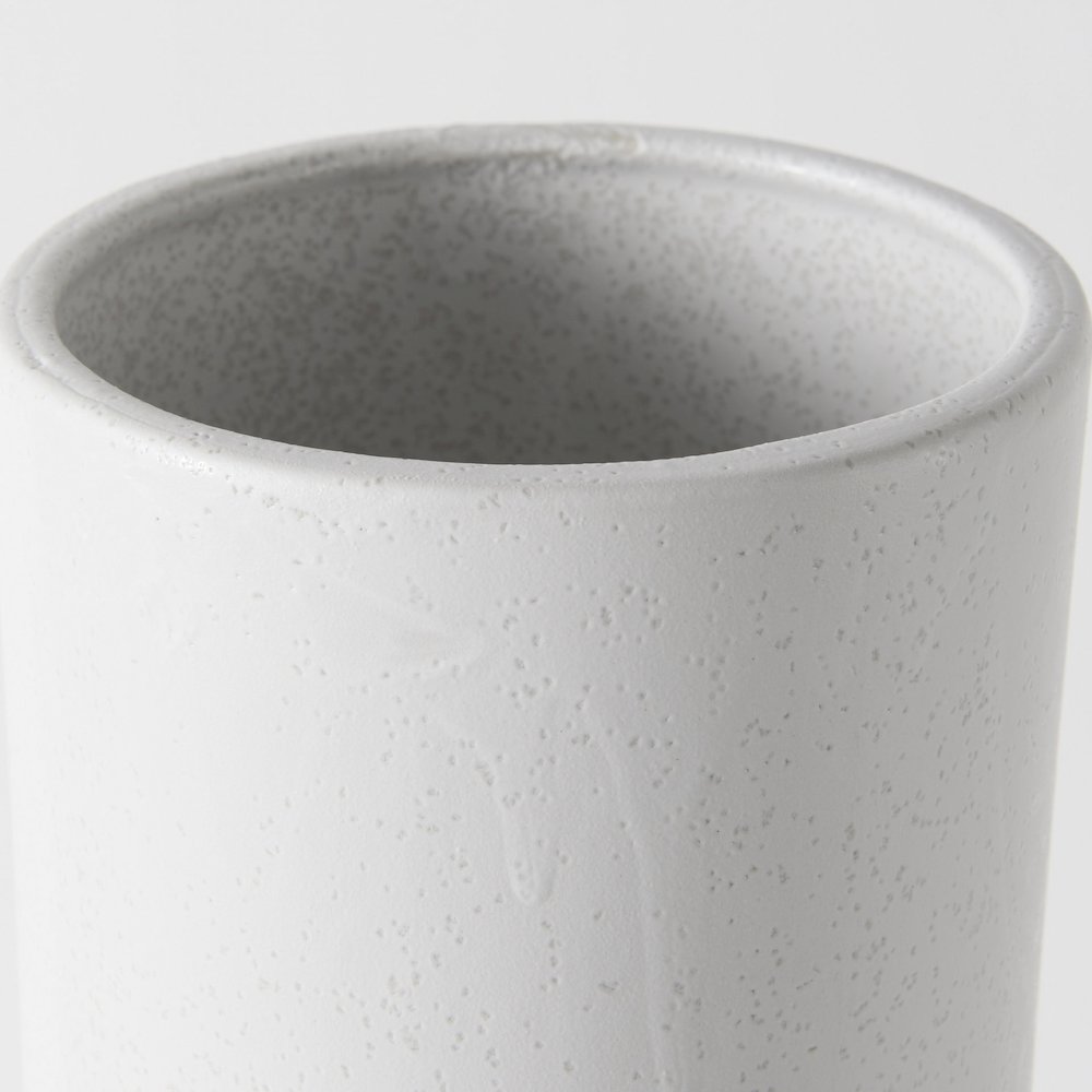 Laforge 17.3H White Ceramic Vase. Picture 3