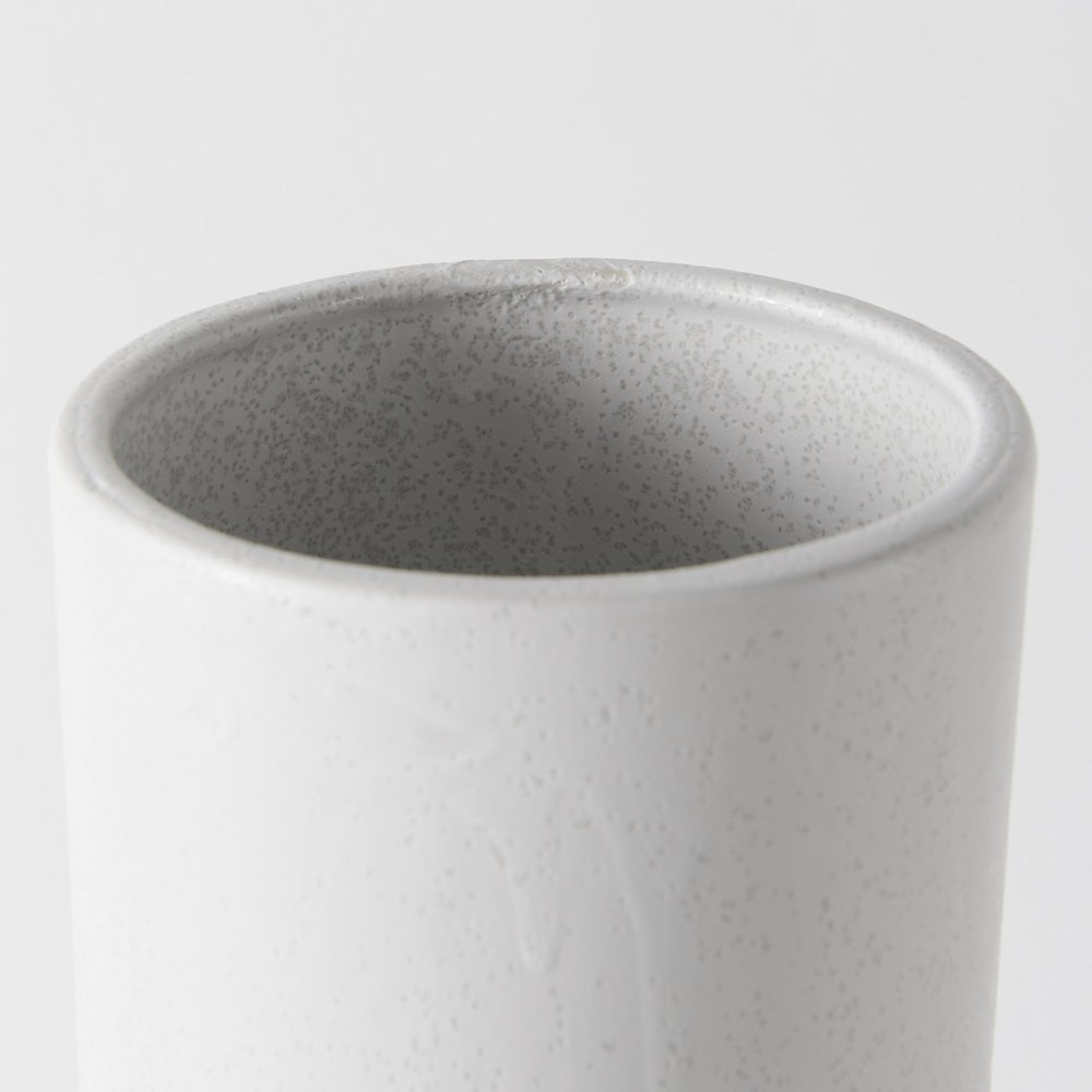 Laforge 17.3H White Ceramic Vase. Picture 4