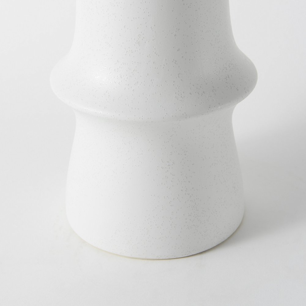 Laforge 17.3H White Ceramic Vase. Picture 6