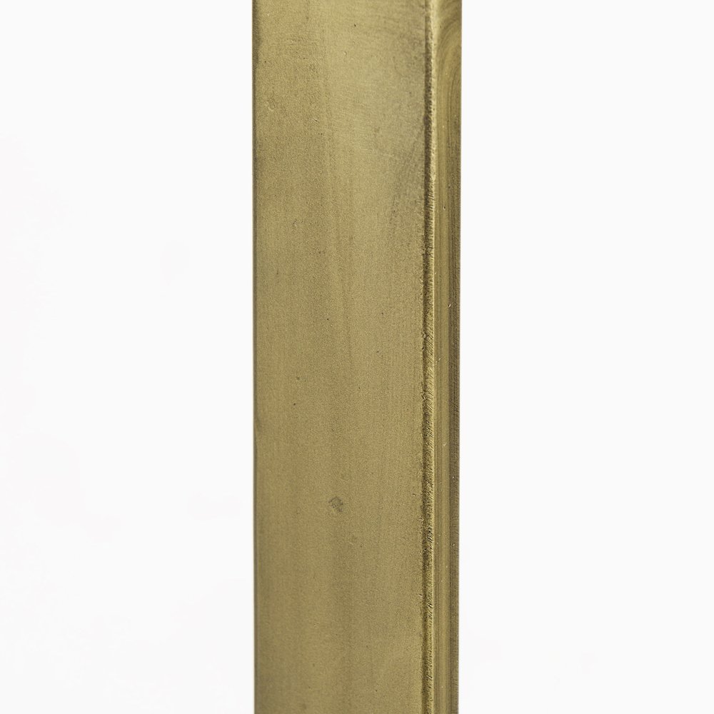 Faye 50L x 15W x 30H Barely Gray Finished Wood W/Gold Metal Base Console Table. Picture 5