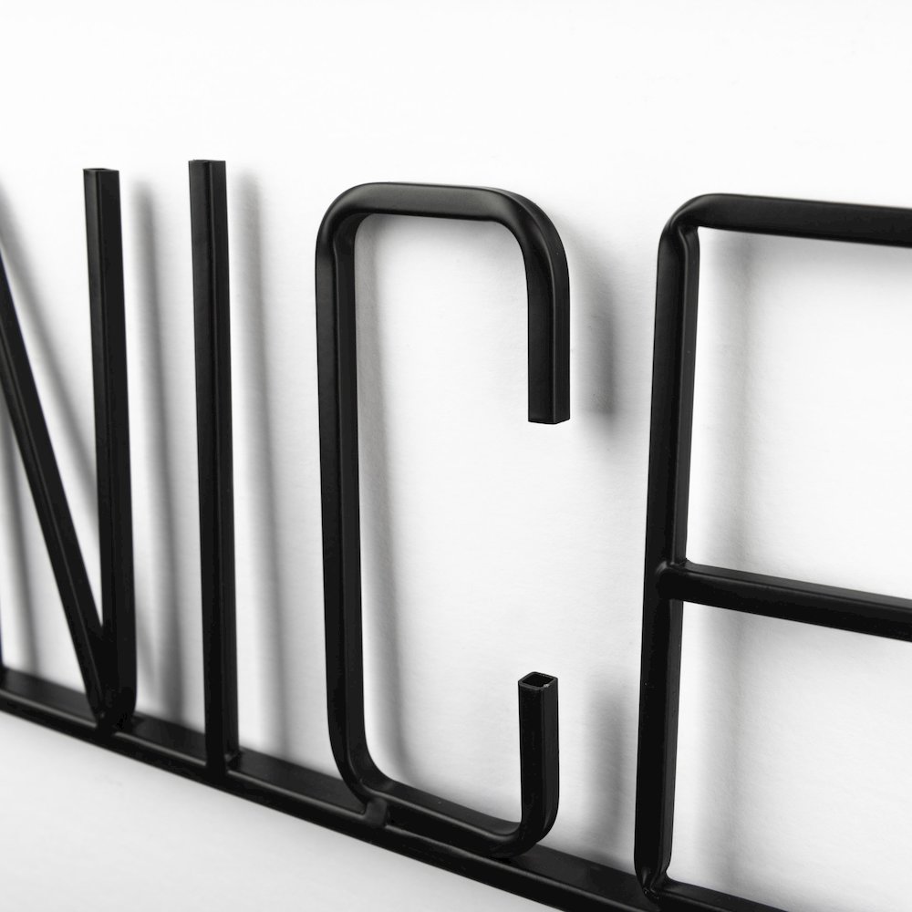 Work Hard and Be Nice Sign. Picture 2