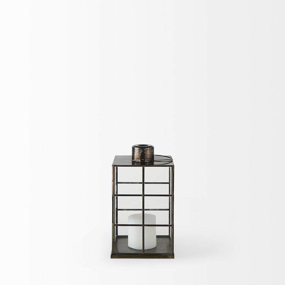Grimwig (Small) 8L x 8W x 15H LANTERN W/SHEET BASE WITHOUT BEVEL. Picture 2