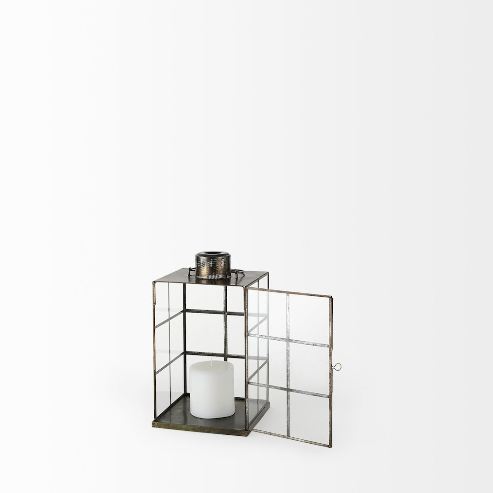 Grimwig (Small) 8L x 8W x 15H LANTERN W/SHEET BASE WITHOUT BEVEL. Picture 4