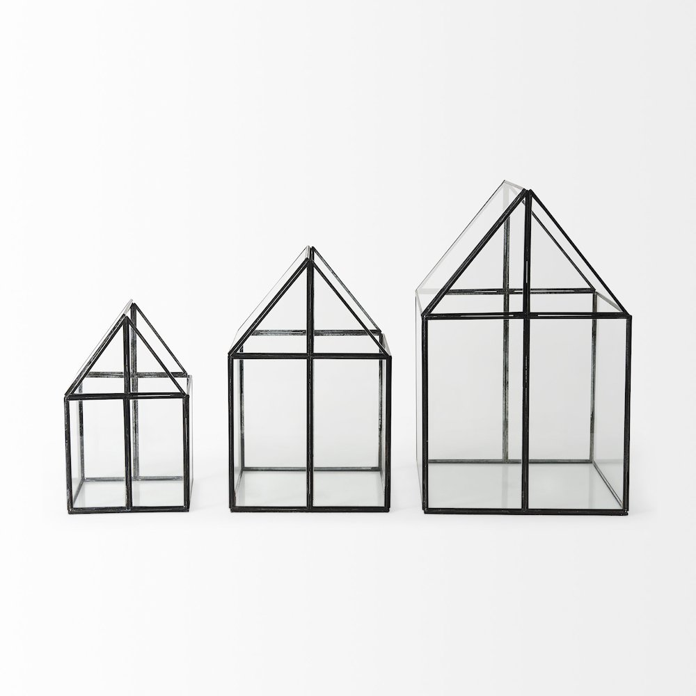 Sikes (Large) 10L x 10W x 16H Hut Terrarium W/Glass Base. Picture 4