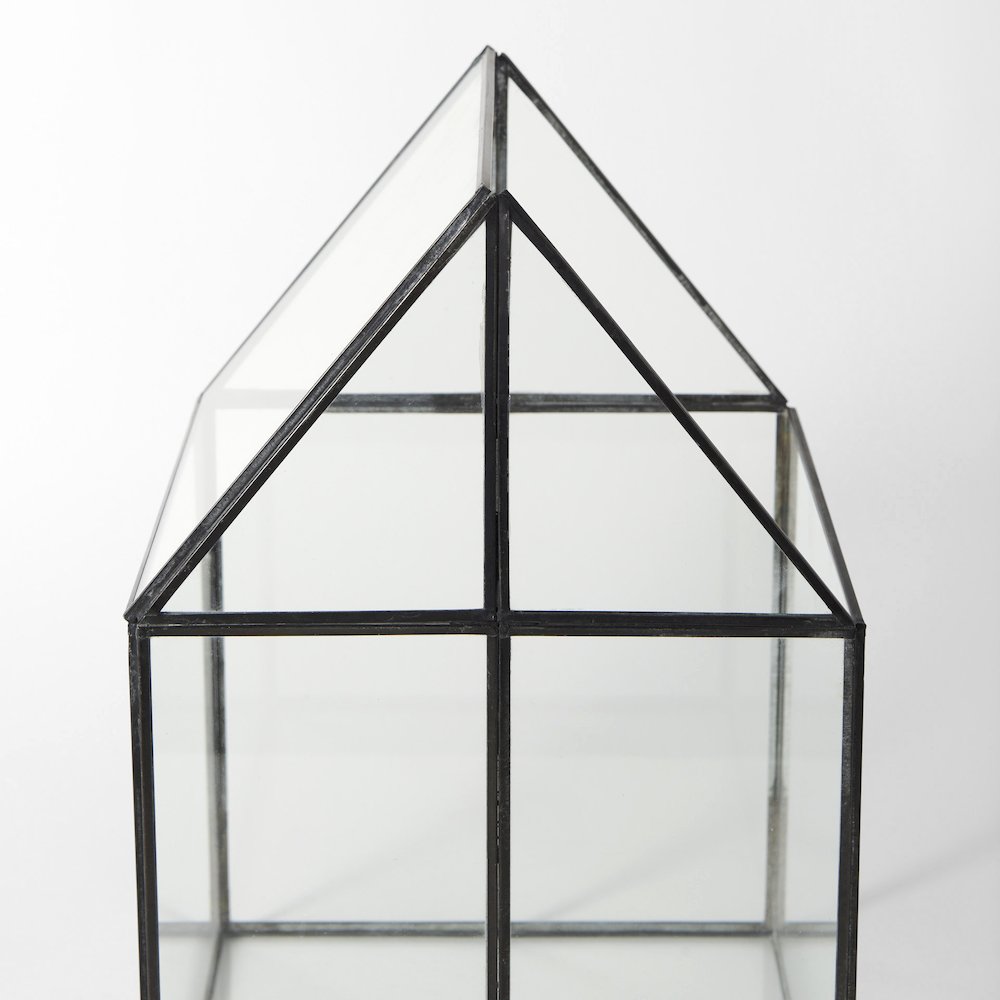 Sikes (Large) 10L x 10W x 16H Hut Terrarium W/Glass Base. Picture 6
