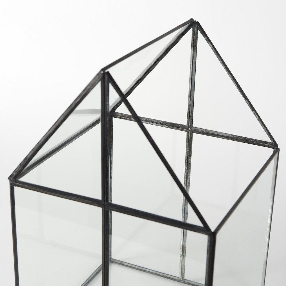 Sikes (Large) 10L x 10W x 16H Hut Terrarium W/Glass Base. Picture 7