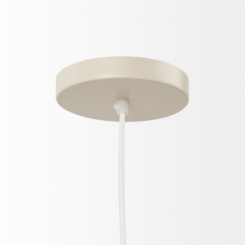 Aviario 14.2 L x 14.2 W x 14.2 H Natural Cane Cylindrical Pendant Light. Picture 2