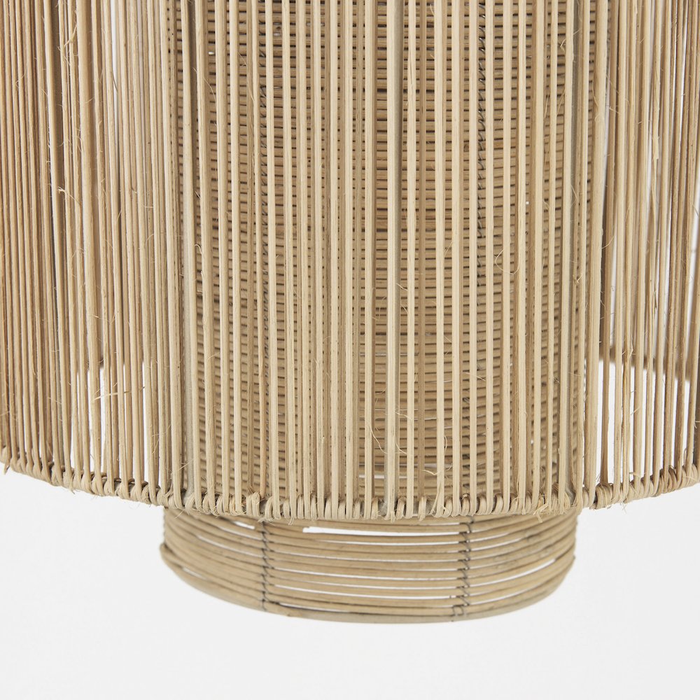 Aviario 14.2 L x 14.2 W x 14.2 H Natural Cane Cylindrical Pendant Light. Picture 5