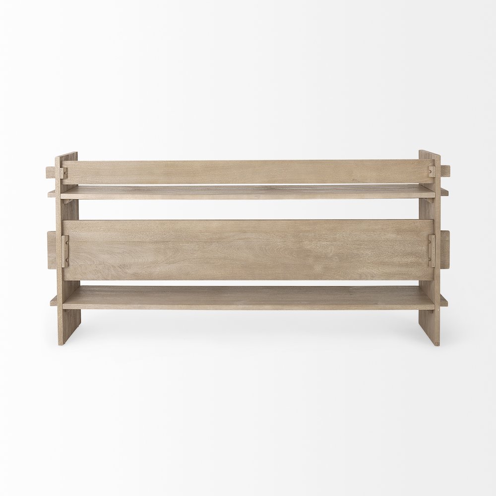 Aida Light Gray Wood Console Table. Picture 4