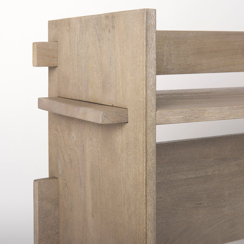 Aida Light Gray Wood Console Table. Picture 5